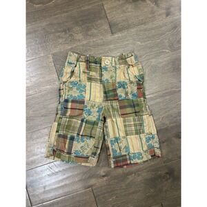 Mossimo Supply Co Boys Madras Plaid Button Closure Adjustable Waist 7